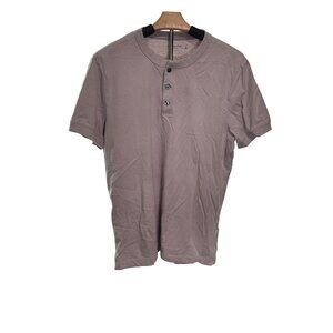 Abercrombie & Fitch Mens Soft Tee Set Of 2 Henley Style Short Sleeve Size L